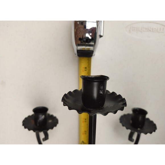 vintage wrought iron candelabra 1970s lux boho whimsygoth - Picture 6 of 7